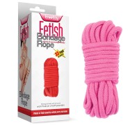 Розовая веревка для бондажа Fetish Bondage Rope 10 метров