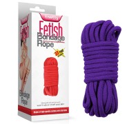 Фиолетовая веревка для бондажа Fetish Bondage Rope 10 метров