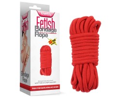 Красная веревка для бондажа Fetish Bondage Rope 10 метров