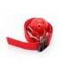 Красный кляп-шар с нейлоновым ремешком - фото 2