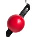 Красный силиконовый кляп-шар - фото 4
