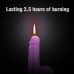 Фиолетовая восковая свеча в форме члена 156 грамм - фото 4