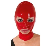 Красная маска из латекса женская