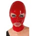 Красная маска из латекса женская - фото