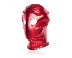 Красная блестящая маска с отверстиями под глаза