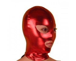 Красная блестящая маска 