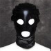 Черная блестящая маска из спандекса - фото 1