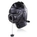 Бондажный черный шлем с кляпом - фото 3
