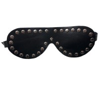 Hand-made маска на глаза кожаная с заклепками
