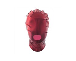 БДСМ маска красная с отверстием для рта