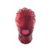 БДСМ маска красная с отверстием для рта - фото