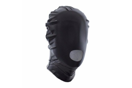 БДСМ маска черная с отверстием для рта