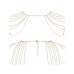 Бикини-цепочка Bijoux Magnifique Chain Shoulders Back Jewelry Gold золотая - фото 4