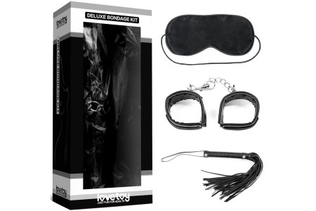 Набор Deluxe Bondage Kit (наручники, плеть, маска)