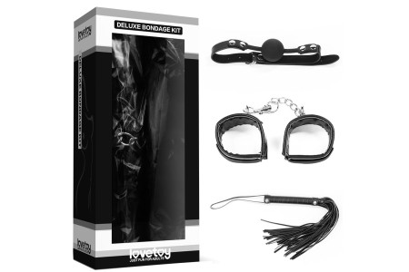 Набор Deluxe Bondage Kit (кляп наручники плеть)