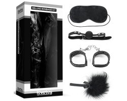 Набор Deluxe Bondage Kit (маска кляп наручники тиклер)
