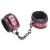 Дизайнерские наручники красно-черного цвета - фото 4