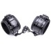 Дизайнерские наручники черного цвета - фото 4