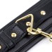 Черные наручники с золотистой цепочкой - фото 3