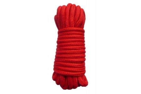 Хлопковая верёвка для бондажа красная 10 метров