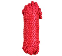 Бондажная нейлоновая веревка красная 10 метров