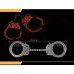 Серебристые наручники со стразами Fetish Pleasure - фото 2