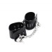 Строгие черные наручники с фиксирующими замками - фото 3