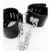 Строгие черные наручники с фиксирующими замками - фото 6