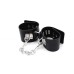 Строгие черные наручники с фиксирующими замками - фото 4
