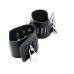 Строгие черные наручники с фиксирующими замками - фото 2