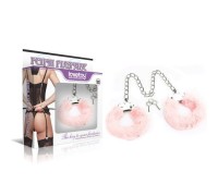 Универсальные оковы Fetish Pleasure Fluffy розовые