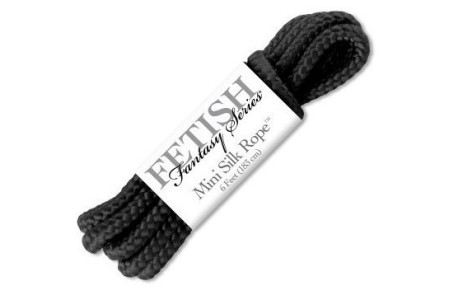 Бондажная верёвка FF Mini Silk Rope черная