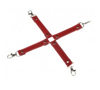 Бархатистый красный бондажный БДСМ крест