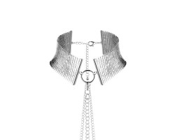  Bijoux Indiscrets Ошейник из металлической сетки серебряный