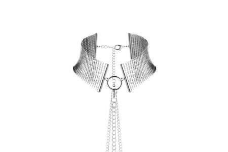 Bijoux Indiscrets Ошейник из металлической сетки серебряный