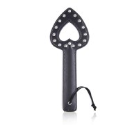 Пэдл с металлическими заклепками и полым сердечком 