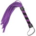 Черно-фиолетовая плеть замшевая - фото