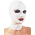 Белая латексная маска для головы - фото
