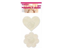 Набор нежных пэстисов для груди Lace Heart and Flower Nipple Pasties 