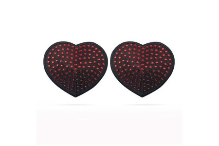 Пэстисы для груди Reusable Red Diamond Heart Nipple Pasties