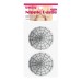 Серебристые пэстисы-паутинка для груди Reusable Glitter Heart Tassel Nipple Pasties - фото 1