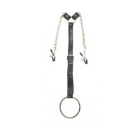 Зажимы для сосков с кольцом на пенис