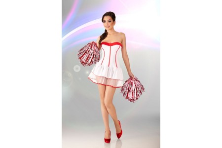 Белое платье Cheerleader L/XL