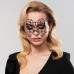 Маска маскарадная самоклеющаяся Bijoux Kristine черная - фото