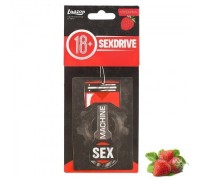 Ароматизатор в авто бумажный Sexdrive Секс-машина с ароматом клубники