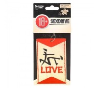Ароматизатор в авто бумажный Sexdrive Любовь с ароматом ваниль
