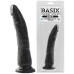Фаллоимитатор на присоске Basix Rubber Works Slim 7 Black - фото