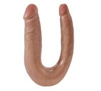 Двойной фаллос King Cock U-Shaped Small Double Trouble мулат