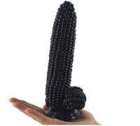 Черный фаллоимитатор Кукуруза на присоске
