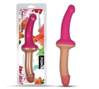 Двусторонний фаллоимитатор телесно-розовый